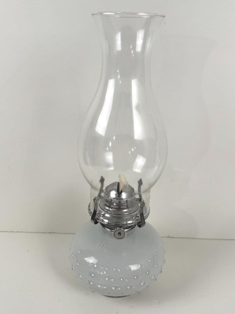 Vintage Farms Lamplight Oil Lamp Clear Hobnail Glass MC-253